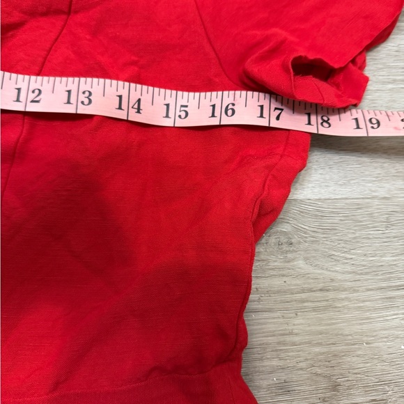 Banana Republic Red short Jumpsuit with back Zip and Pockets - Picture 8 of 9